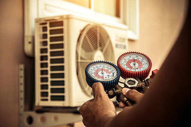 Professional Hvac technician working in Enterprise, WV